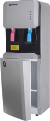 Кулер для воды Aqua Work 105-LRX серебро с холодильником компрессорный, 105-LRX